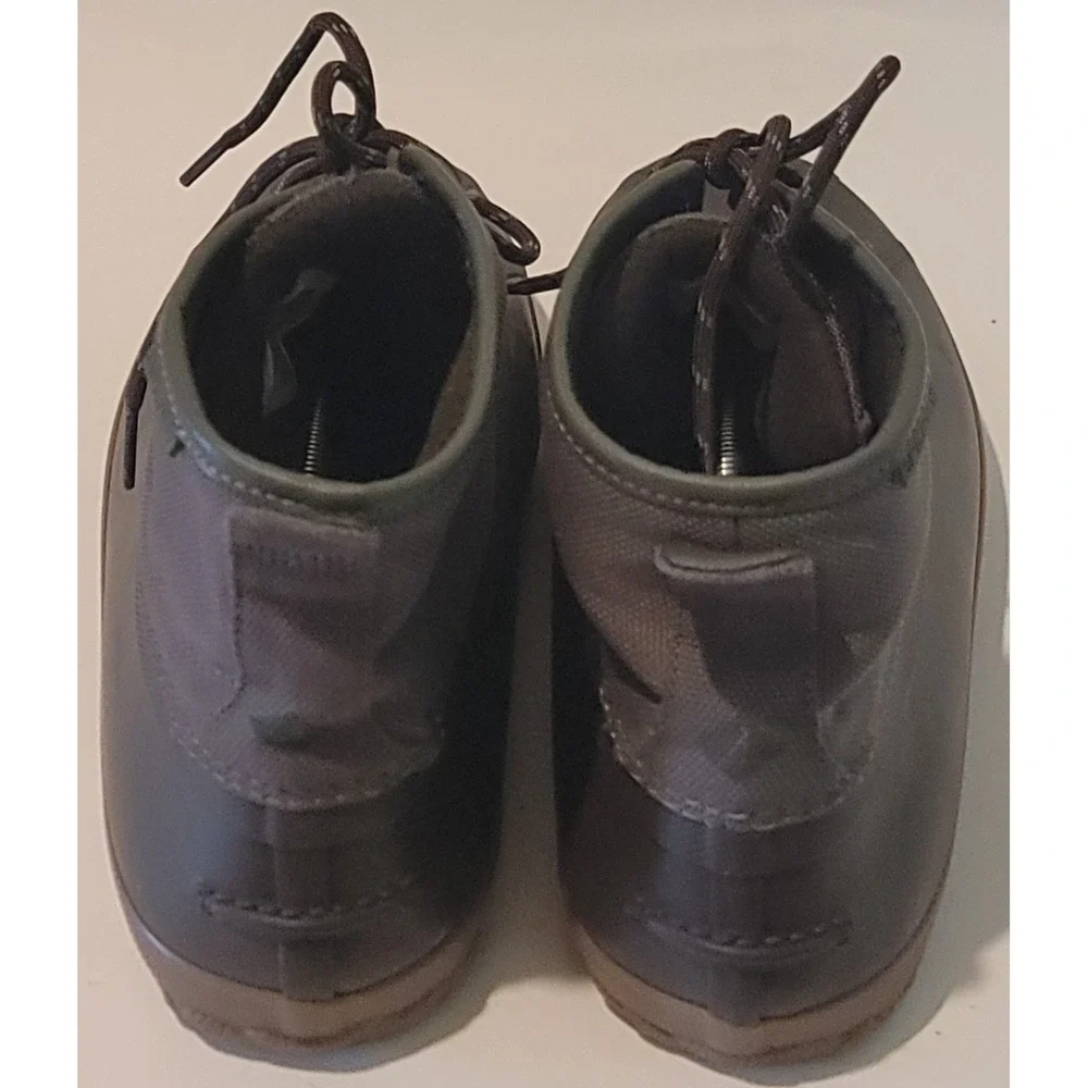 SPERRY Breakwater Duck Boot Gray Brown Men's TOP-SIDER Waterproof Sz 11.5